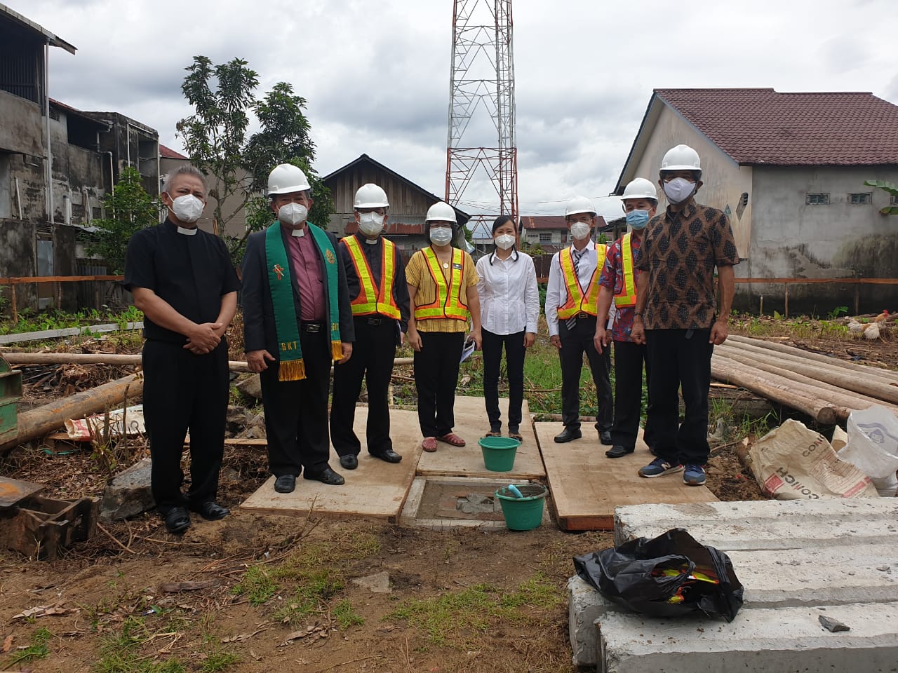 Peletakan Batu Pertama Paud & Gedung Pembinaan Iman Pontianak